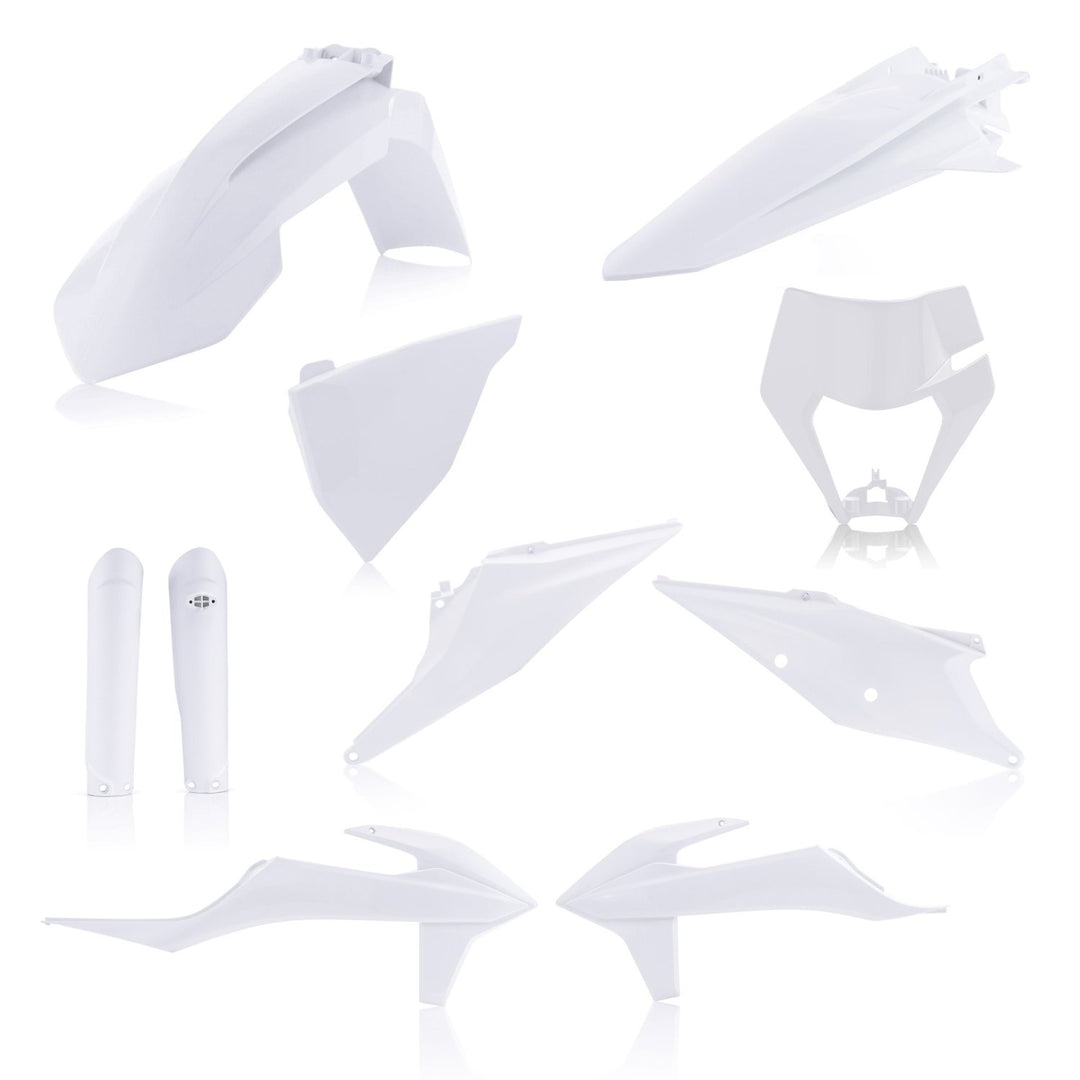 ACERBIS PLASTIC KIT KTM EXC EXCF 20-23 WHITE