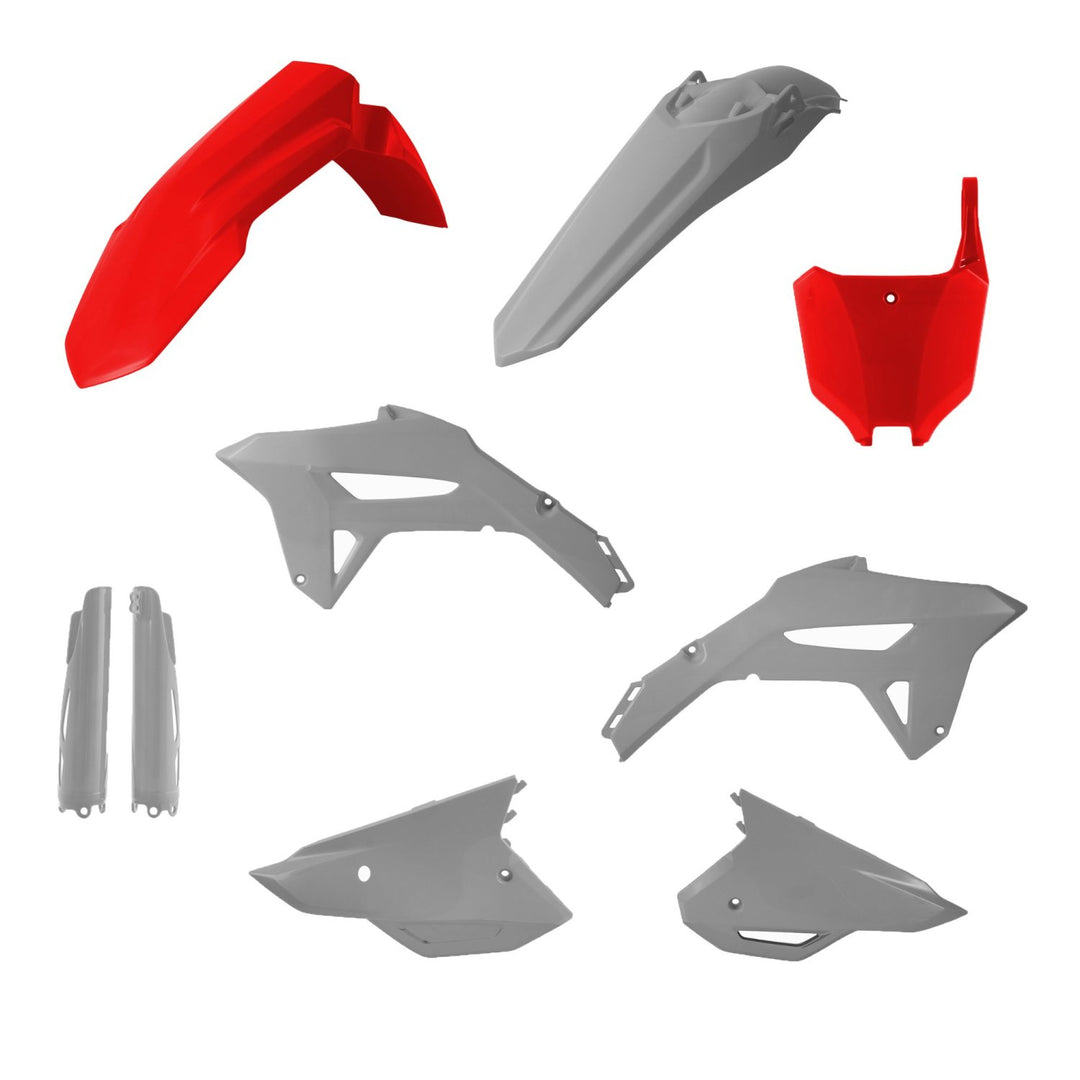 ACERBIS PLASTIC KIT HONDA CRF 250 22-24 450 21-24 RED/GREY HAWK
