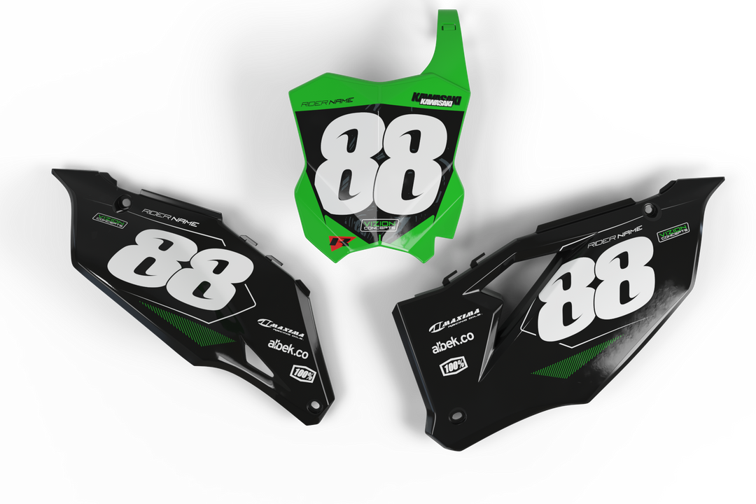 Kawasaki 'Outlaw' Number Plates