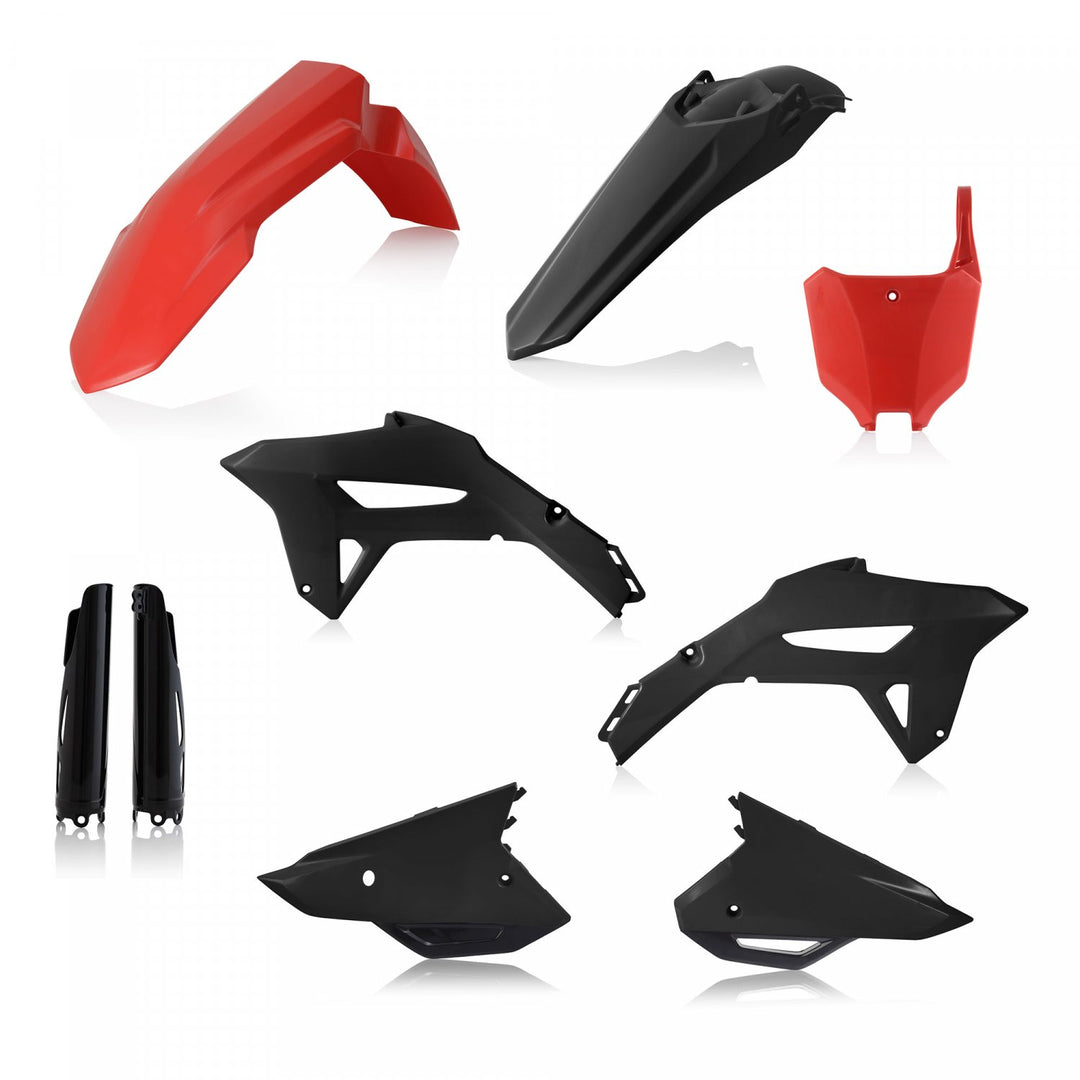 ACERBIS PLASTIC KIT HONDA CRF 250 22-24 450 21-24 RED/BLACK