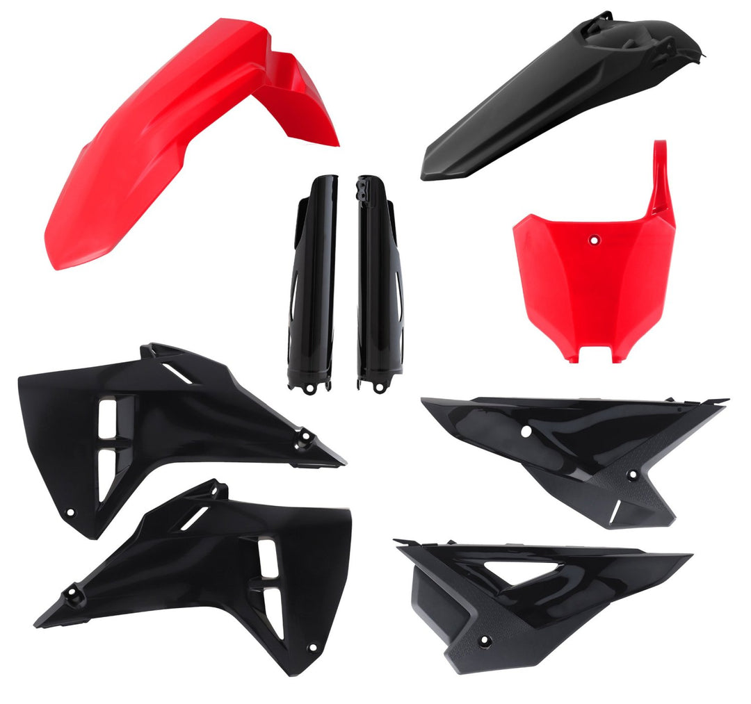 ACERBIS PLASTIC KIT HONDA CRF 250R 25-27 450R 25-26 RED/BLACK