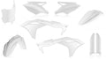 ACERBIS PLASTIC KIT KAWASAKI KXF 250 17-20 WHITE