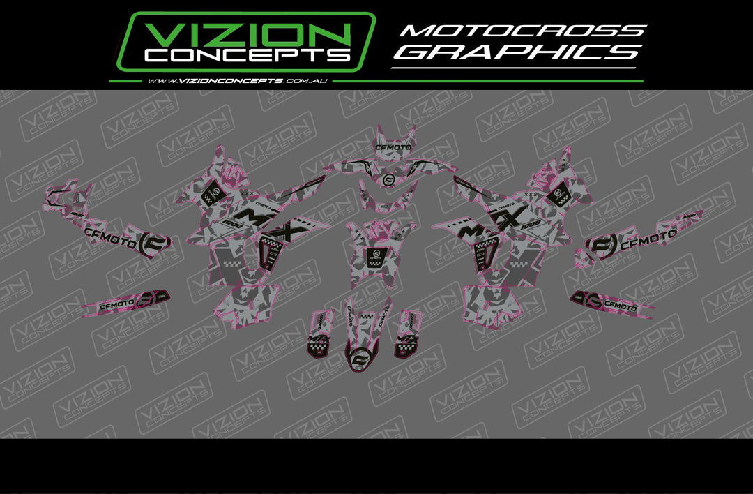 CF Moto - Camo Graphics Kit