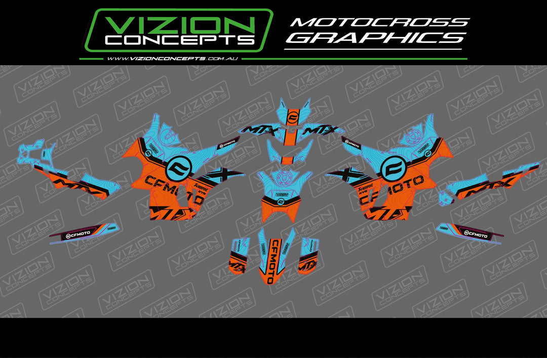 CF Moto - Artic Graphics Kit