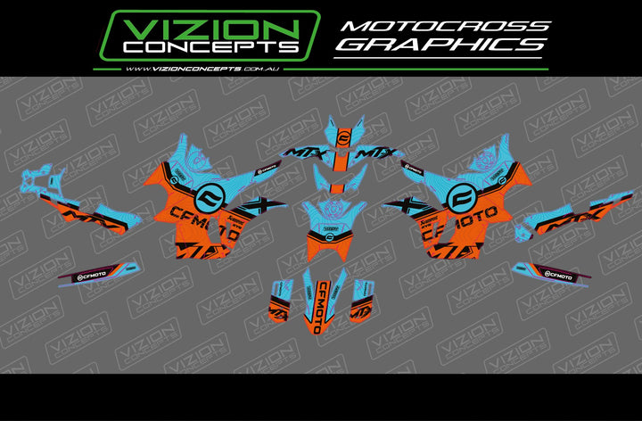 CF Moto - Artic Graphics Kit