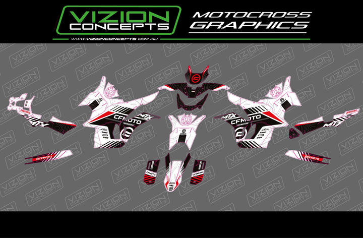CF Moto - Blast Graphics Kit
