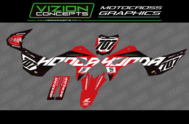 CRF110 - Legend Black/White Graphics Kit