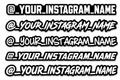 Instagram Handle Decals