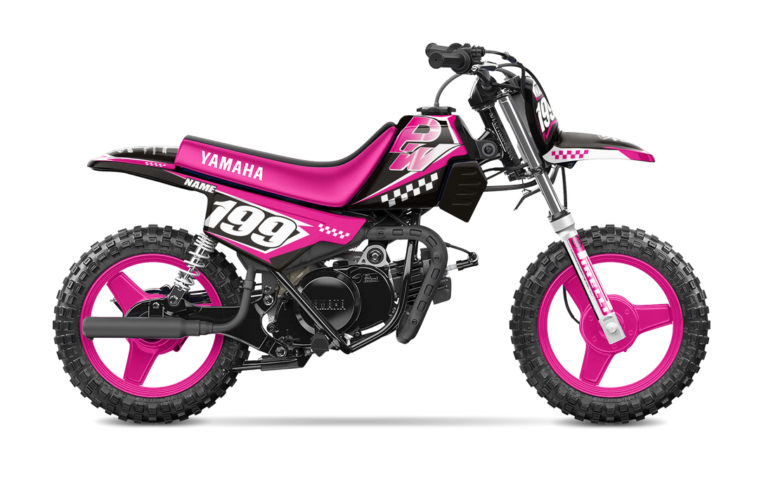 PEEWEE 50 - Craze Pink Graphics Kit