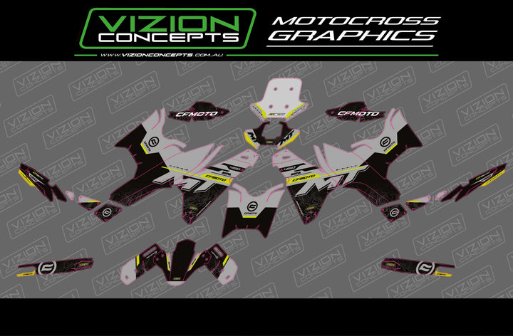CF Moto MT450 - Fallout Graphics Kit