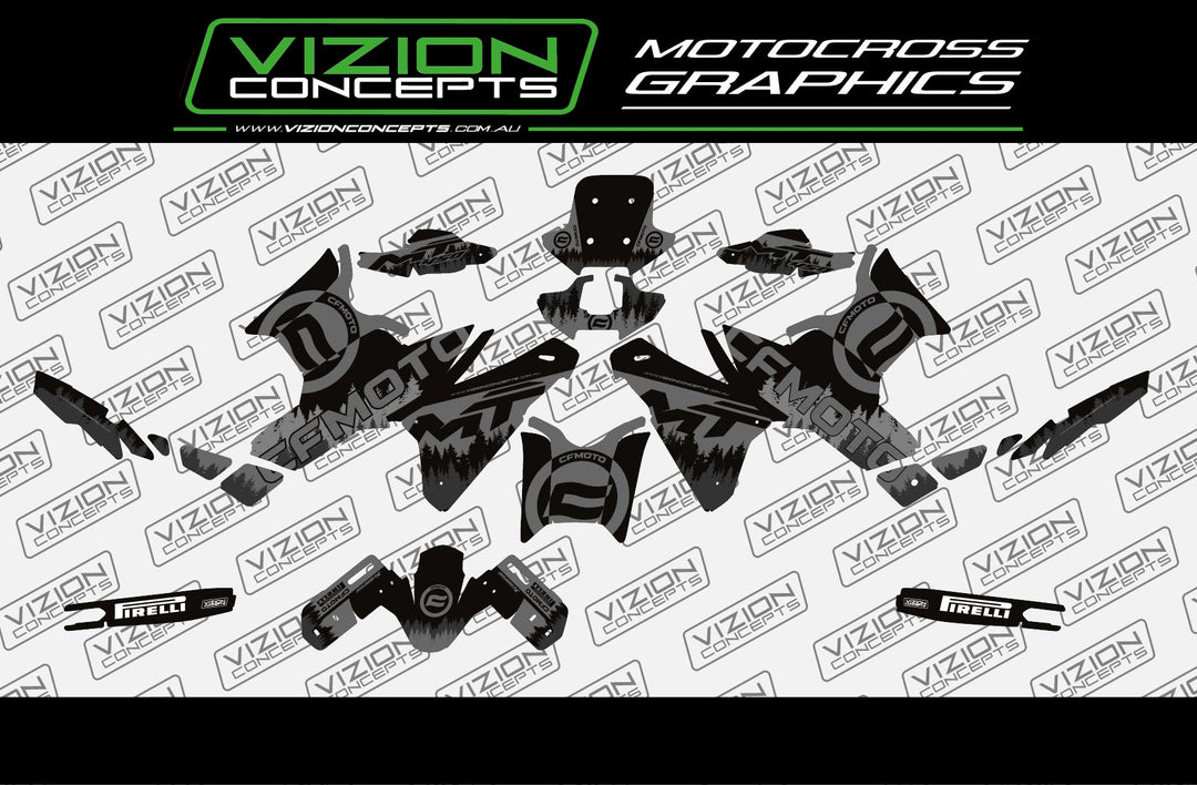 CF Moto MT450 - Forest Graphics Kit