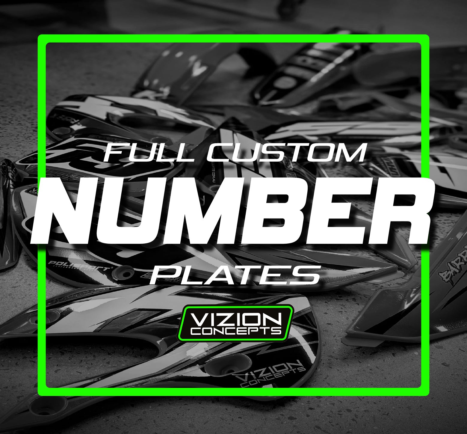 Full Custom MX Number Plates – Vizion Concepts