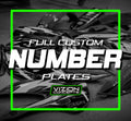 Full Custom Number Plates