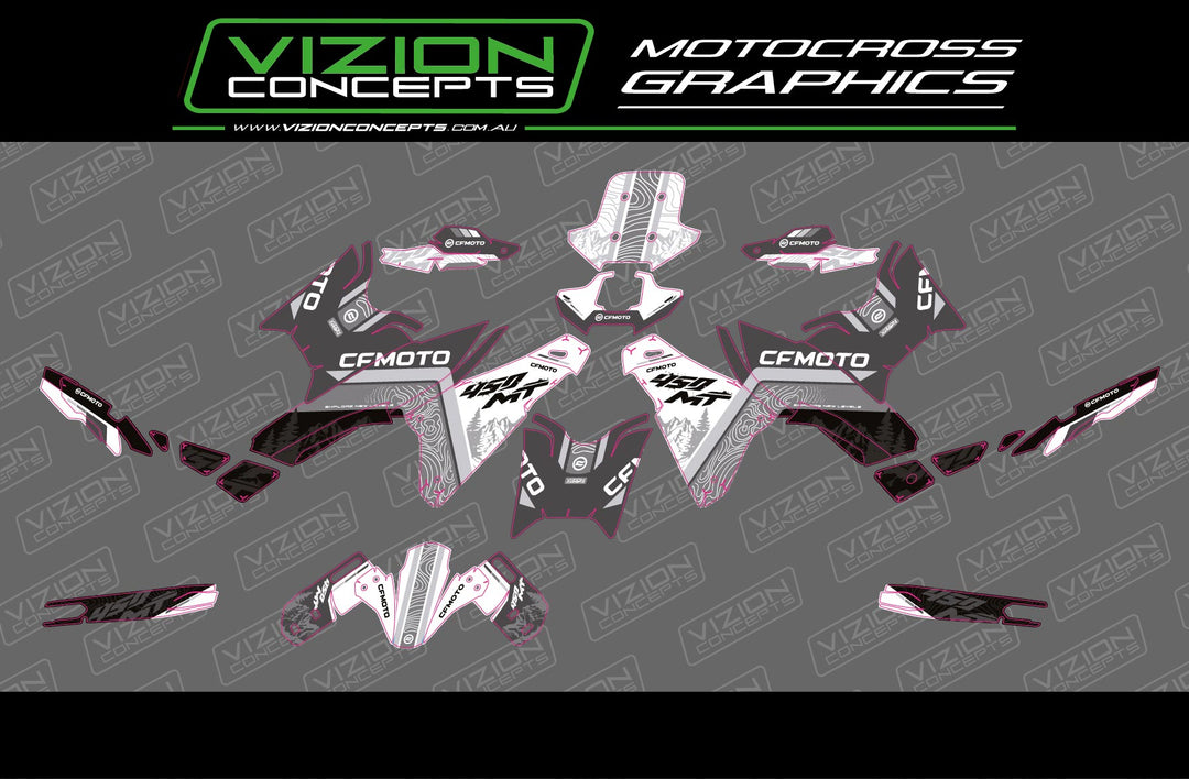 CF Moto MT450 - Hawk Graphics Kit