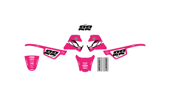 PEEWEE 50 - Reed Pink Graphics Kit