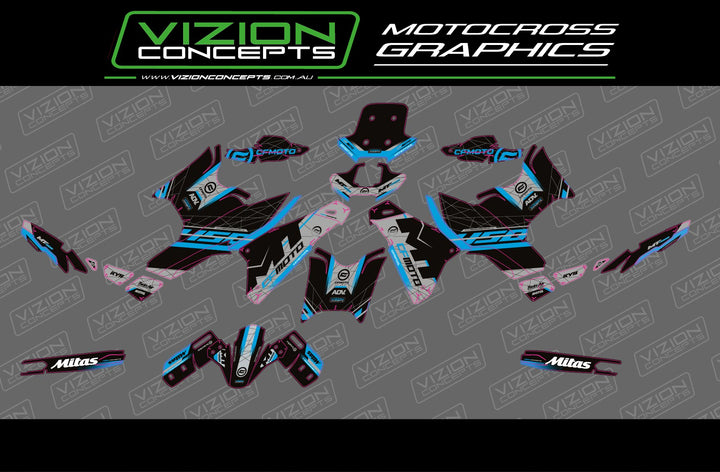 CF Moto MT450 - Unbound Graphics Kit