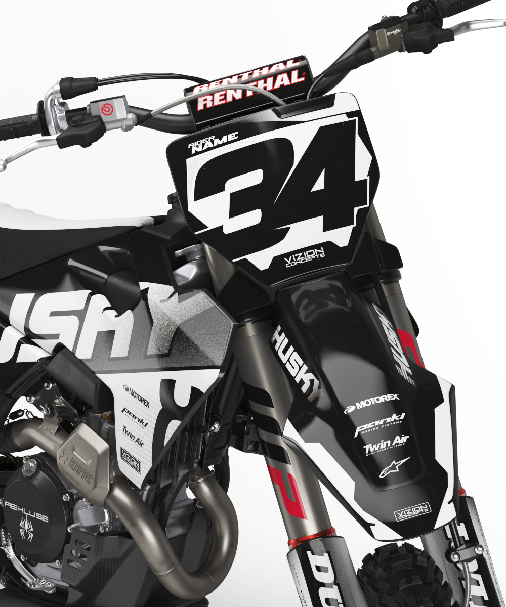 HUSQVARNA -Extreme Black Graphics Kit