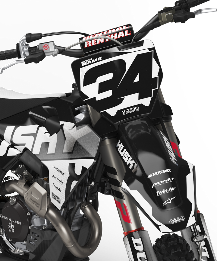 HUSQVARNA -Extreme Black Graphics Kit