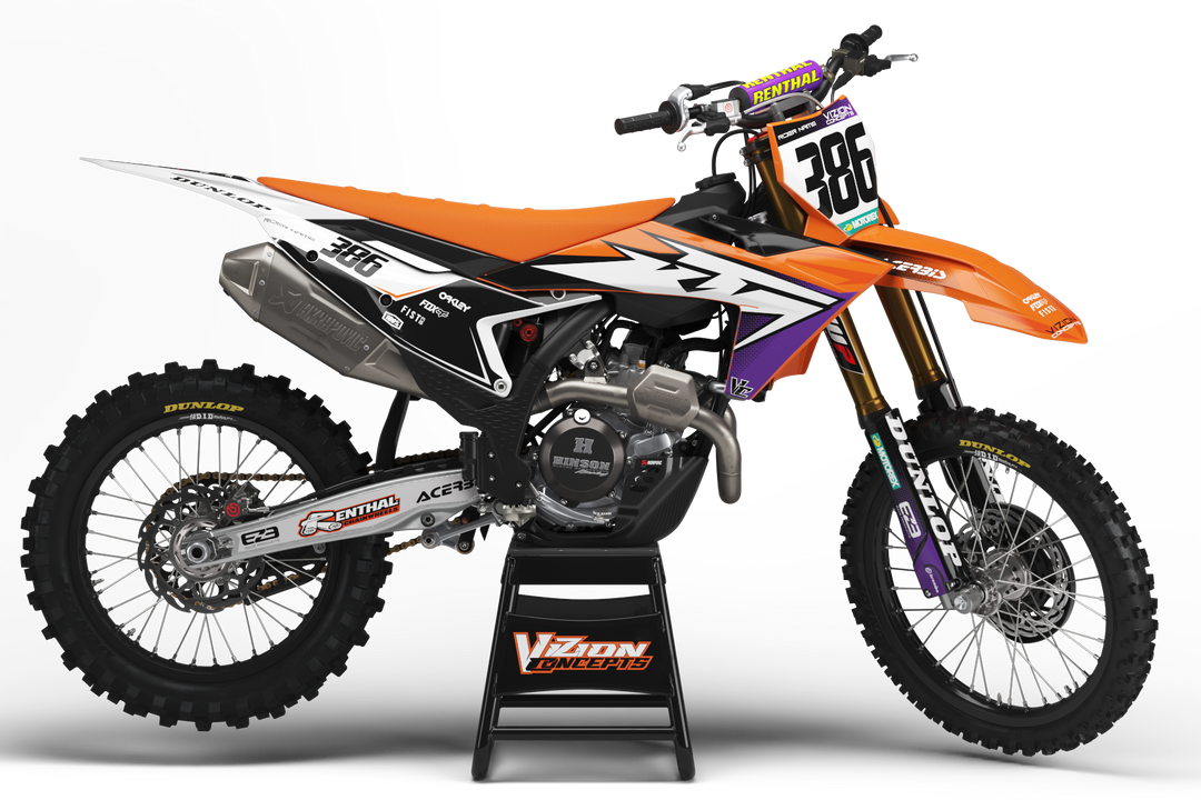 Ktm Graphics Examples KTM Graphics - Retro KTM Graphics Kits Australia – Vizion Concepts