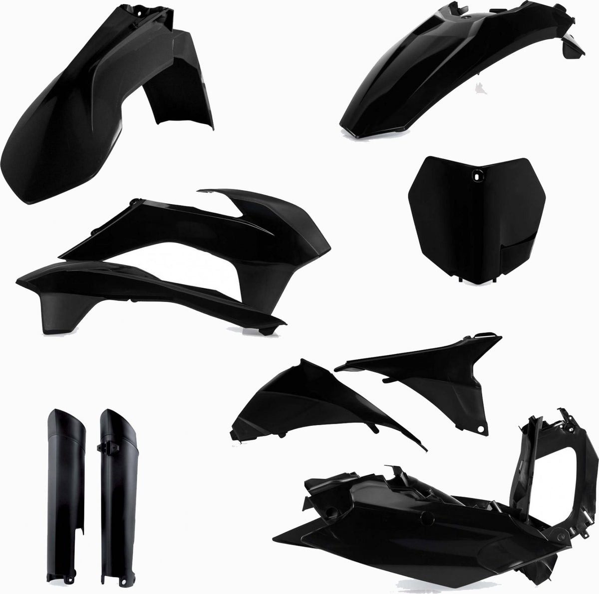 ACERBIS PLASTIC KIT KTM SX SXF 13-14 BLACK