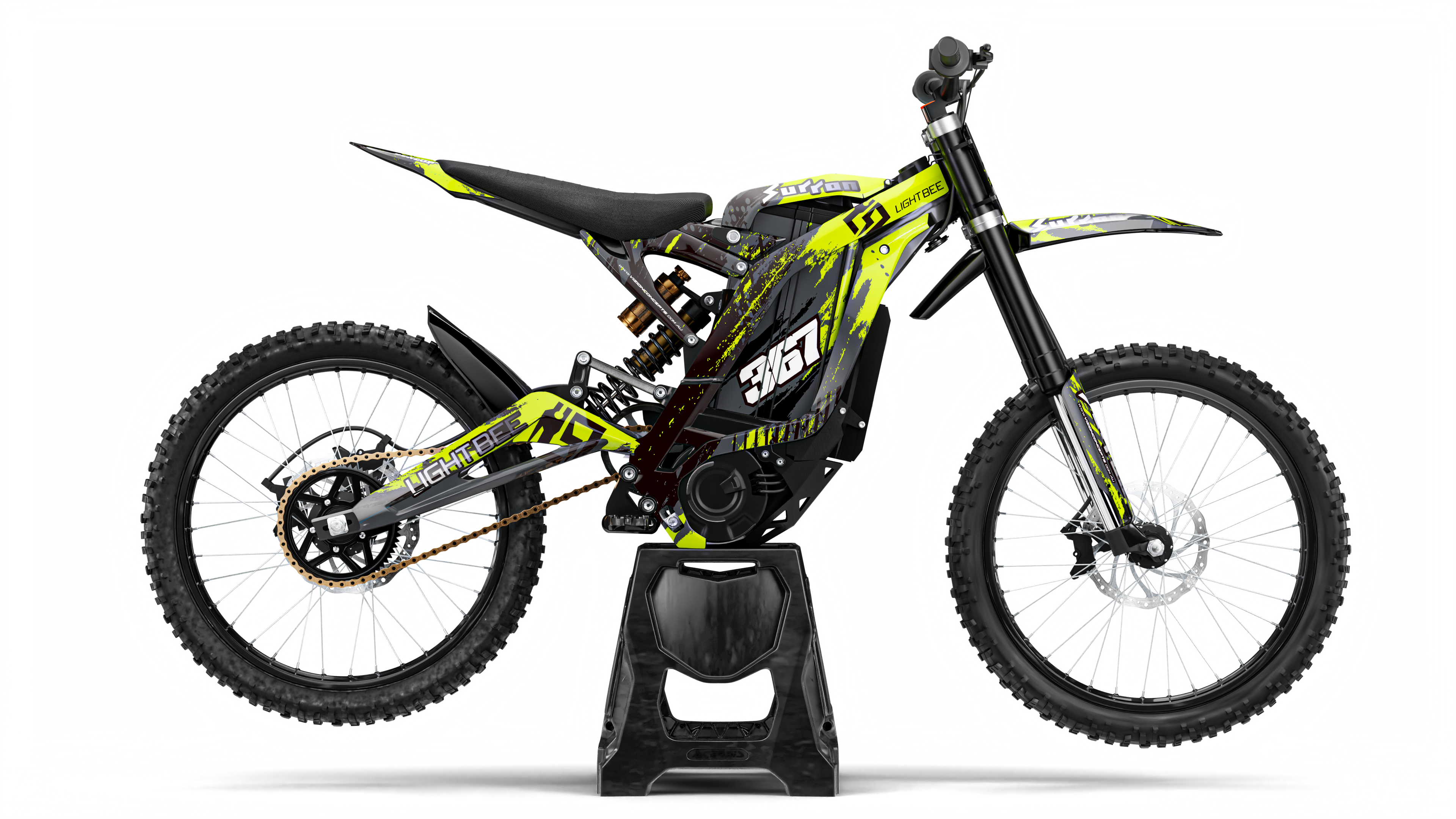 Zest Graphics Kit for Surron | Electric Dirt Bike Decals by Vizion Concepts